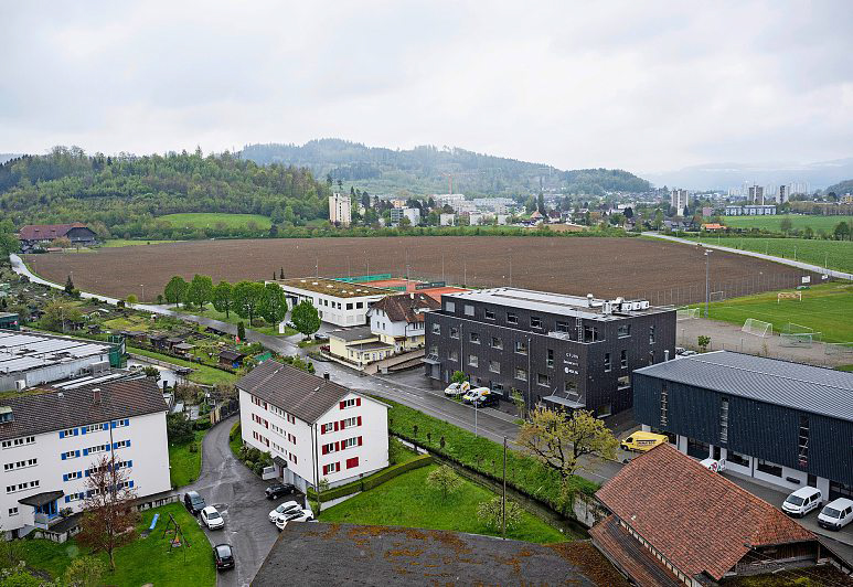 Geplante Standort des Fussballcampus Rörswil